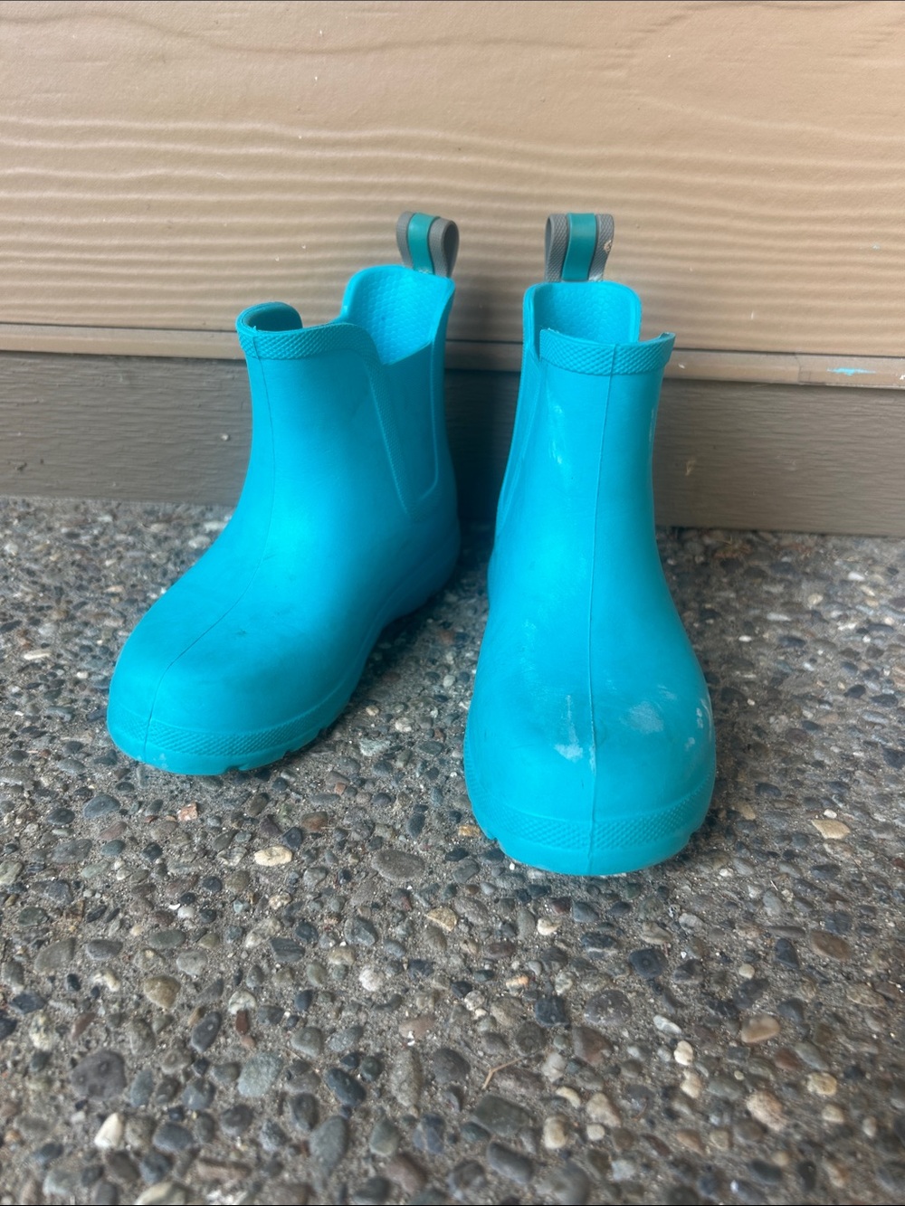 Kids Teal Rain Boots